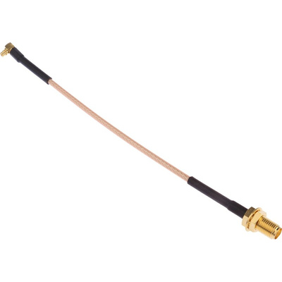 Cinch 415 Series Male MMCX to Female SMA Coaxial Cable, 152.4mm, RG316 Coaxial, Terminated