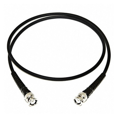 Mueller Electric Male BNC to Male BNC Coaxial Cable, 3.0m, RG58C/U Coaxial, Terminated