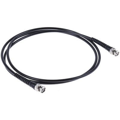 Mueller Electric Male BNC to Male BNC Coaxial Cable, 1.5m, RG58C/U Coaxial, Terminated