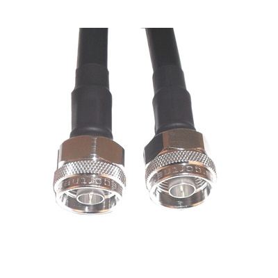 Telegartner Male N Type to Male N Type Coaxial Cable, 2m, RG213 Coaxial, Terminated