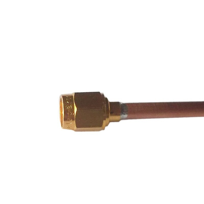 Telegartner Male SMA to Male SMA Coaxial Cable, 250mm, Semi Flex .141 (G10) Coaxial, Terminated
