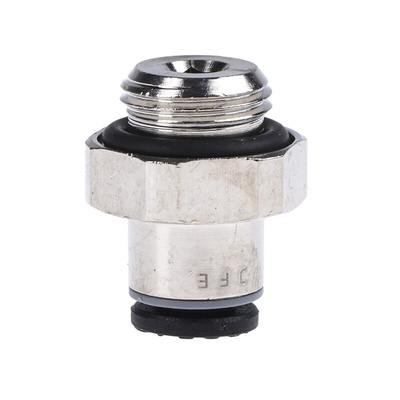 Legris LF3000 Series Straight Threaded Adaptor, G 1/8 Male to Push In 4 mm, Threaded-to-Tube Connection Style
