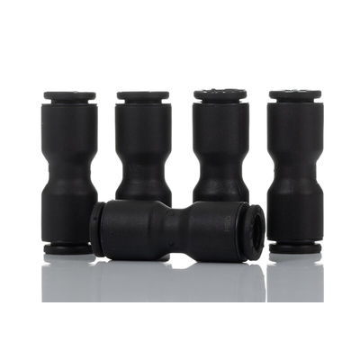 Legris LF3000 Series Straight Tube-to-Tube Adaptor, Push In 6 mm to Push In 6 mm, Tube-to-Tube Connection Style