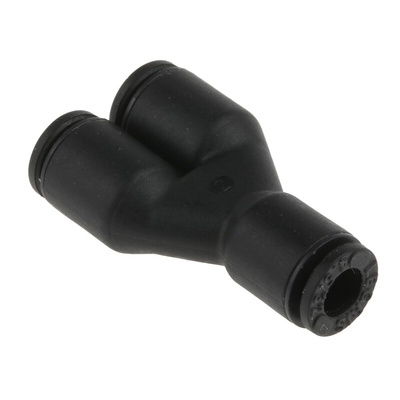 Legris LF3000 Series Y Tube-to-Tube Adaptor, Push In 4 mm to Push In 4 mm, Tube-to-Tube Connection Style