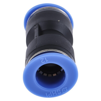 RS PRO Straight Tube-to-Tube Adaptor, Push In 12 mm to Push In 12 mm, Tube-to-Tube Connection Style