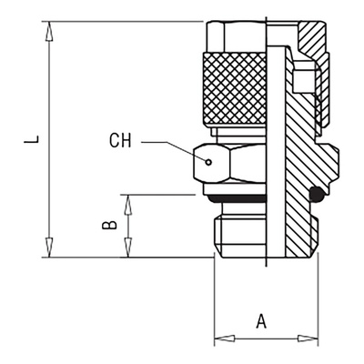 RS PRO Stud Fitting, G 1/8 Male to Push In 6 mm, Threaded-to-Tube Connection Style
