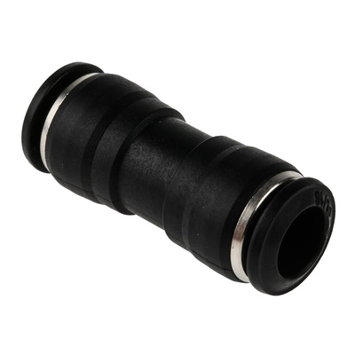 RS PRO Push-in Fitting, Push In 8 mm to Push In 8 mm, Tube-to-Tube Connection Style