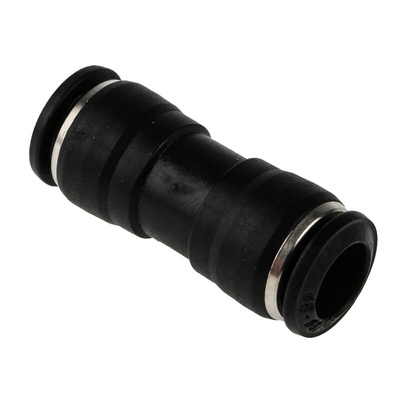 RS PRO Push-in Fitting, Push In 8 mm to Push In 8 mm, Tube-to-Tube Connection Style