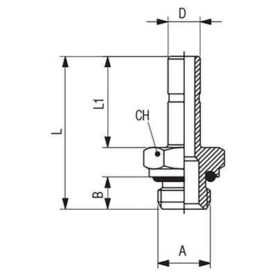 RS PRO Push-in Fitting, G 1/4 Male to Push In 12 mm, Threaded-to-Tube Connection Style