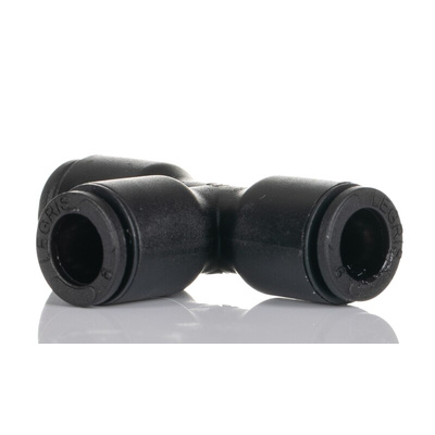 Legris LF3000 Series Tee Tube-to-Tube Adaptor Push In 8 mm, Push In 8 mm to Push In 8 mm, Tube-to-Tube Connection Style