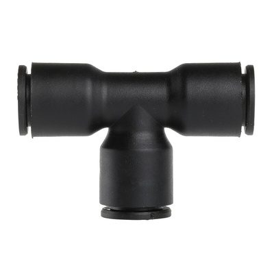 Legris LF3000 Series Tee Tube-to-Tube Adaptor Push In 10 mm, Push In 10 mm to Push In 10 mm, Tube-to-Tube Connection
