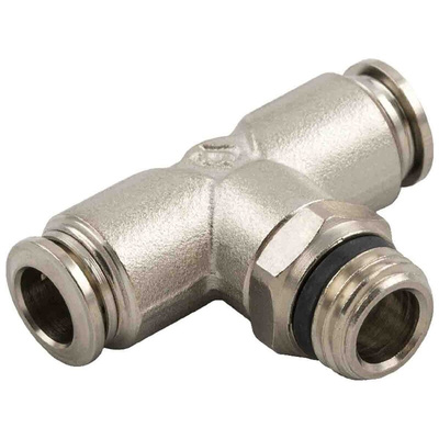 RS PRO Push-in Fitting, Push In 8 mm to Push In 8 mm, Threaded-to-Tube Connection Style