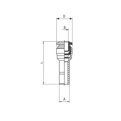 RS PRO Push-in Fitting, Push In 10 mm to Push In 8 mm, Tube-to-Tube Connection Style