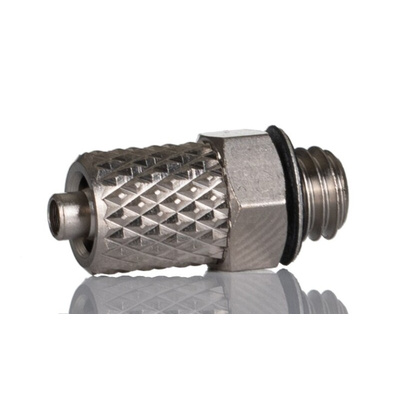 SMC M Series Straight Threaded Adaptor, M5 Male to Push In 4 mm, Threaded-to-Tube Connection Style