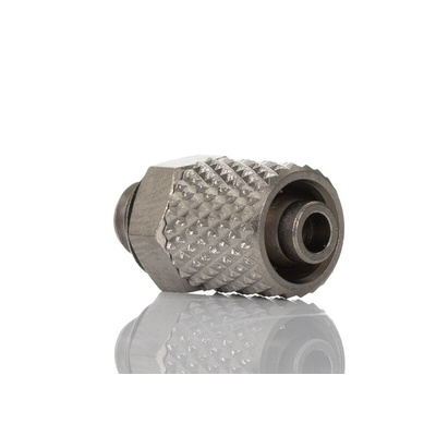 SMC M Series Straight Threaded Adaptor, M5 Male to Push In 6 mm, Threaded-to-Tube Connection Style