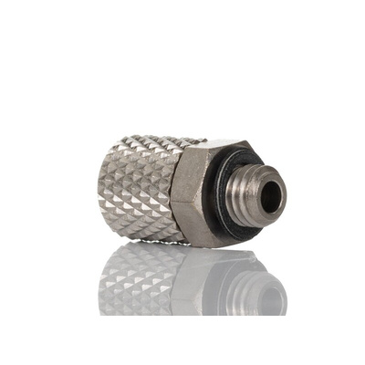 SMC M Series Straight Threaded Adaptor, M5 Male to Push In 6 mm, Threaded-to-Tube Connection Style