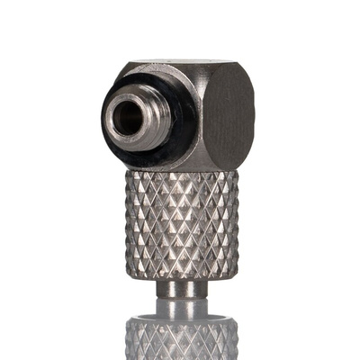 SMC M Series Elbow Threaded Adaptor, M5 Male to Barbed 6 mm, Threaded-to-Tube Connection Style