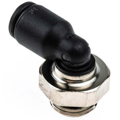 Legris LF3000 Series Elbow Threaded Adaptor, G 1/8 Male to Push In 4 mm, Threaded-to-Tube Connection Style