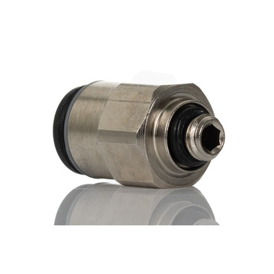 Legris LF3000 Series Straight Threaded Adaptor, M5 Male to Push In 6 mm, Threaded-to-Tube Connection Style