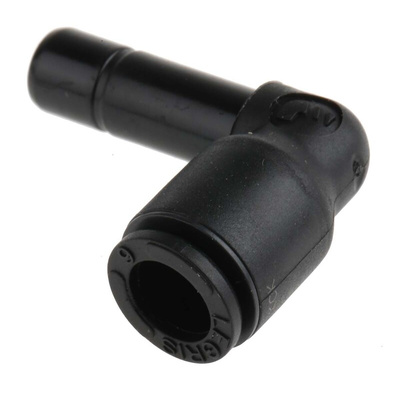 Legris LF3000 Series Elbow Tube-toTube Adaptor, Push In 6 mm to Push In 6 mm, Tube-to-Tube Connection Style