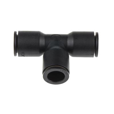 Legris LF3000 Series Tee Tube-to-Tube Adaptor Push In 12 mm, Push In 12 mm to Push In 12 mm, Tube-to-Tube Connection