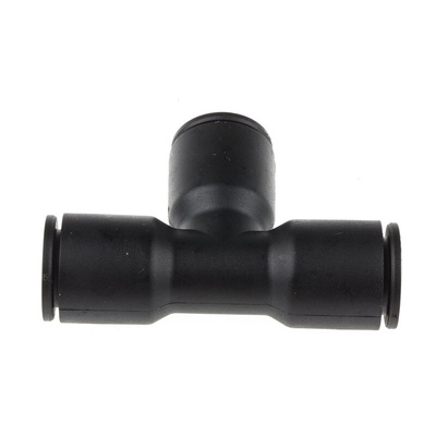 Legris LF3000 Series Tee Tube-to-Tube Adaptor Push In 12 mm, Push In 12 mm to Push In 12 mm, Tube-to-Tube Connection
