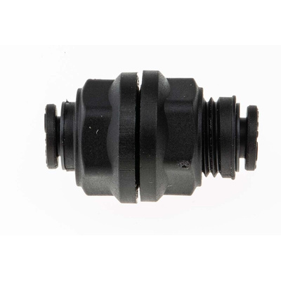 Legris LF3000 Series Bulkhead Tube-to-Tube Adaptor, Push In 4 mm to Push In 4 mm, Tube-to-Tube Connection Style