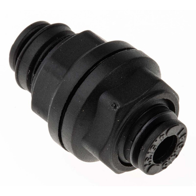 Legris LF3000 Series Bulkhead Tube-to-Tube Adaptor, Push In 4 mm to Push In 4 mm, Tube-to-Tube Connection Style
