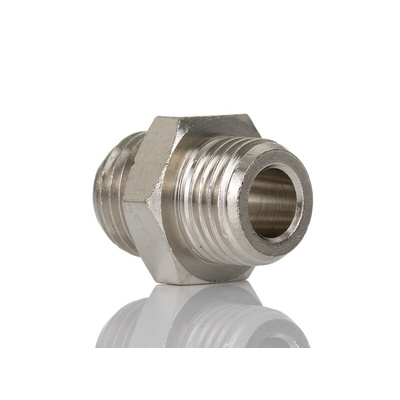 Legris LF3000 Series Straight Threaded Adaptor, G 1/4 Male to G 1/4 Male, Threaded Connection Style