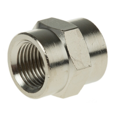 Legris LF3000 Series Straight Threaded Adaptor, G 1/8 Female to G 1/8 Female, Threaded Connection Style