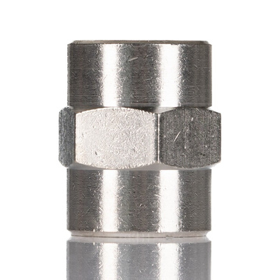 Legris LF3000 Series Straight Threaded Adaptor, G 1/4 Female to G 1/4 Female, Threaded Connection Style