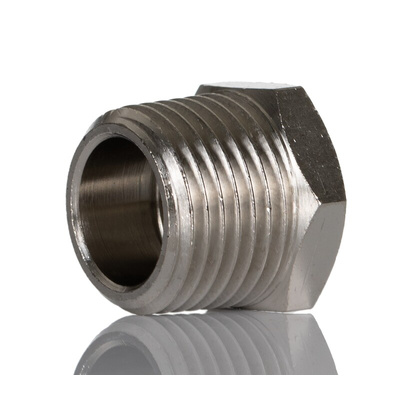 Legris LF3000 Series Straight Threaded Adaptor, R 1/2 Male to G 3/8 Female, Threaded Connection Style