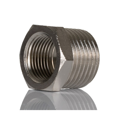 Legris LF3000 Series Straight Threaded Adaptor, R 1/2 Male to G 3/8 Female, Threaded Connection Style