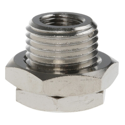 Legris 0920 Series Bulkhead Threaded Adaptor, G 1/8 Female to M16 Male, Threaded Connection Style