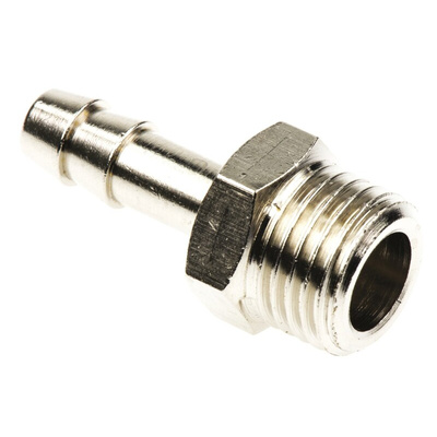 Legris LF3000 Series Straight Threaded Adaptor, G 1/4 Male to Push In 6 mm, Threaded-to-Tube Connection Style