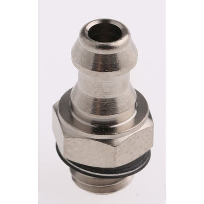 SMC M Series Straight Threaded Adaptor, M5 Male to Push In 5 mm, Threaded-to-Tube Connection Style