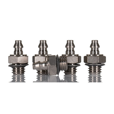 SMC M Series Straight Threaded Adaptor, M5 Male to Push In 4 mm, Threaded-to-Tube Connection Style