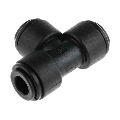 John Guest PM Series Tee Tube-to-Tube Adaptor Push In 8 mm, Push In 8 mm to Push In 8 mm, Tube-to-Tube Connection Style