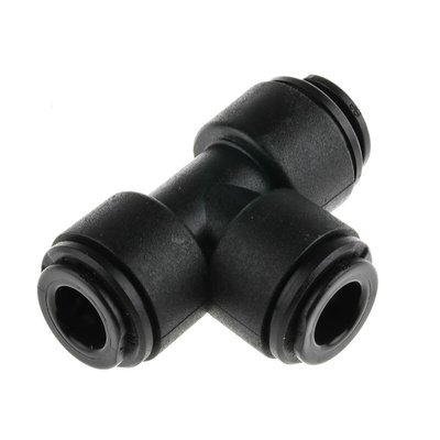 John Guest PM Series Tee Tube-to-Tube Adaptor Push In 8 mm, Push In 8 mm to Push In 8 mm, Tube-to-Tube Connection Style