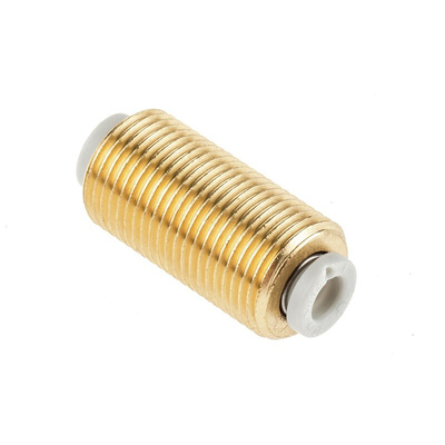 SMC KQ2 Series Bulkhead Tube-to-Tube Adaptor, Push In 4 mm to Push In 4 mm, Tube-to-Tube Connection Style