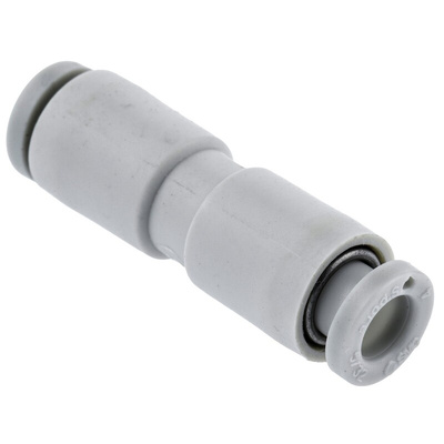 SMC KQ2 Series Straight Tube-to-Tube Adaptor, Push In 4 mm to Push In 4 mm, Tube-to-Tube Connection Style