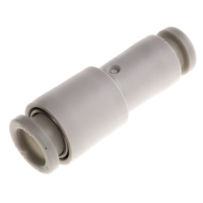 SMC KQ2 Series Straight Tube-to-Tube Adaptor, Push In 4 mm to Push In 6 mm, Tube-to-Tube Connection Style