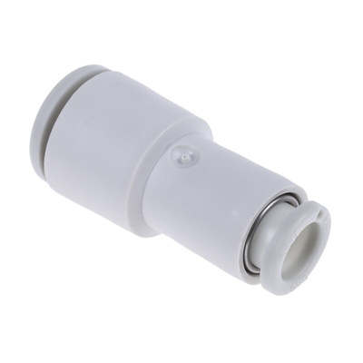 SMC KQ2 Series Straight Tube-to-Tube Adaptor, Push In 6 mm to Push In 8 mm, Tube-to-Tube Connection Style