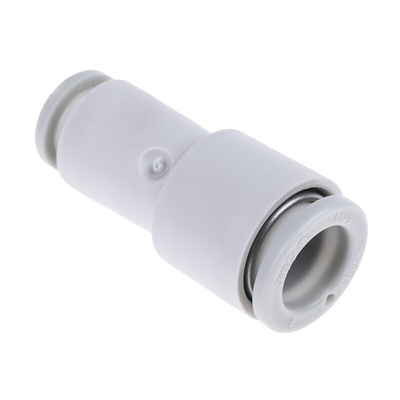 SMC KQ2 Series Straight Tube-to-Tube Adaptor, Push In 6 mm to Push In 8 mm, Tube-to-Tube Connection Style