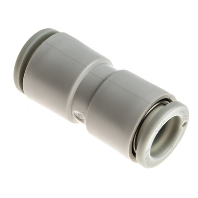 SMC KQ2 Series Straight Tube-to-Tube Adaptor, Push In 8 mm to Push In 8 mm, Tube-to-Tube Connection Style