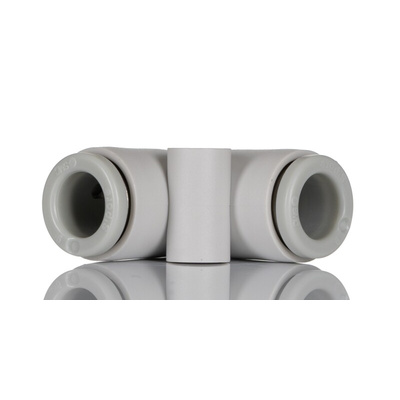 SMC KQ2 Series Elbow Tube-toTube Adaptor, Push In 6 mm to Push In 6 mm, Tube-to-Tube Connection Style