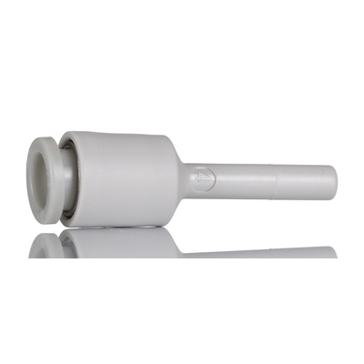 SMC KQ2 Series Reducer Nipple, Push In 6 mm to Push In 4 mm, Tube-to-Tube Connection Style