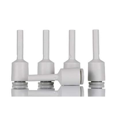 SMC KQ2 Series Reducer Nipple, Push In 6 mm to Push In 4 mm, Tube-to-Tube Connection Style