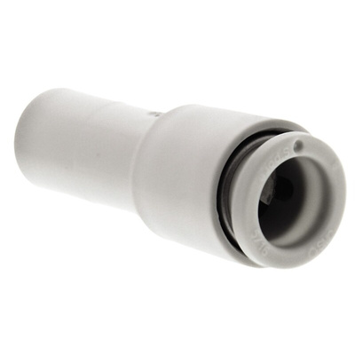 SMC KQ2 Series Straight Tube-to-Tube Adaptor, Push In 8 mm to Push In 10 mm, Tube-to-Tube Connection Style