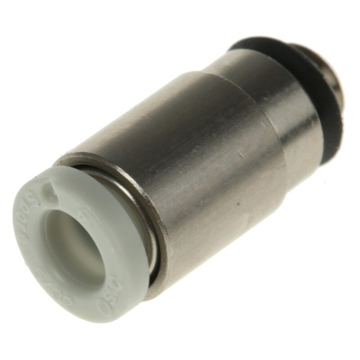 SMC KQ2 Series Straight Threaded Adaptor, M5 Male to Push In 4 mm, Threaded-to-Tube Connection Style